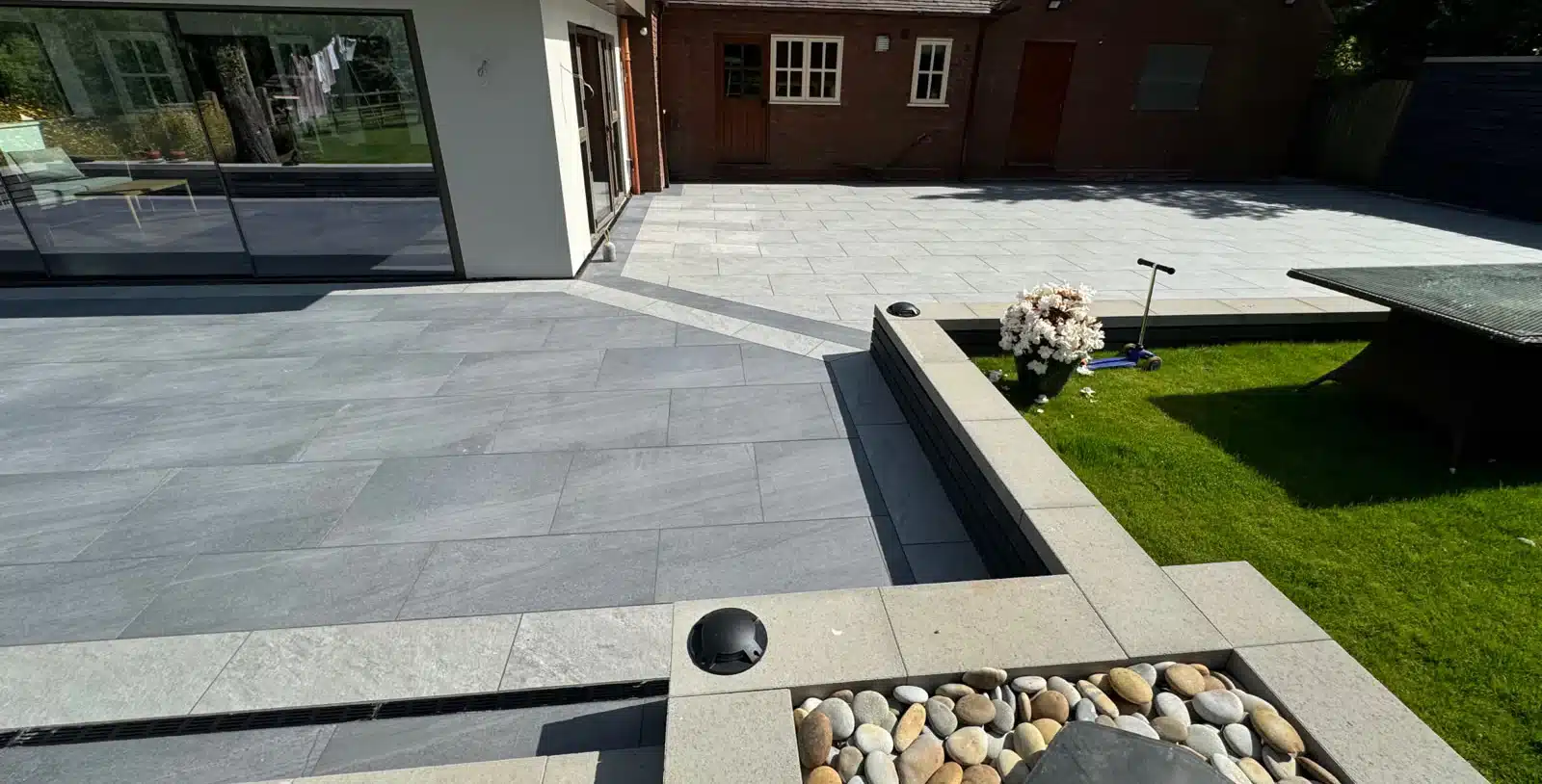Porcelain patio